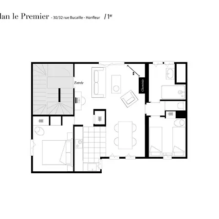 L' Annexe Du 10honfleur شقة *
